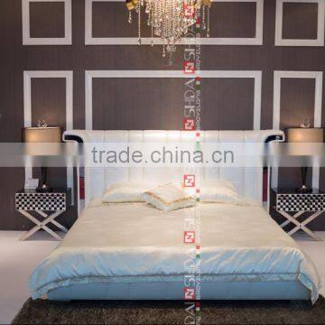 Top Quality Home Furniture / Modern Design Bedroom Set / Genuine Leather Bed Set LV-B9016-RE photo-4