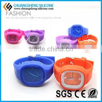 2015 NEW design soft silicone jelly digital watch for kids