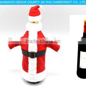 Non woven handmade christmas decoration wine bottle cover