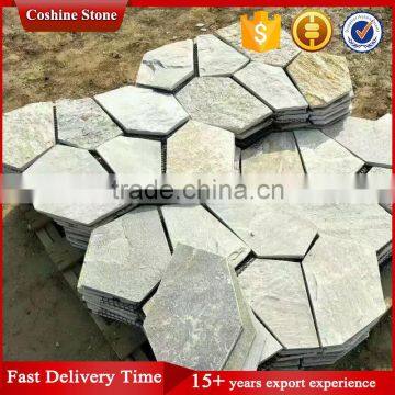 Cheap Irregular Slate Landscaping Stone Paving on Mesh photo-4