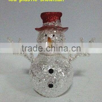 Craft Plastic LED Lighting Lovely Christmas Snowman Deer Decorations photo-2