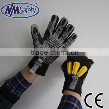 NMSAFETY synthetic leather driving gloves with TPR glove