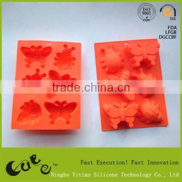 Food Grade Insect shape Silicone cakeMould