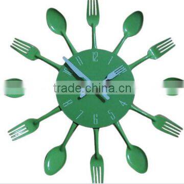 Promotional Creative Gift Cutlery Metal Wall Clock photo-4