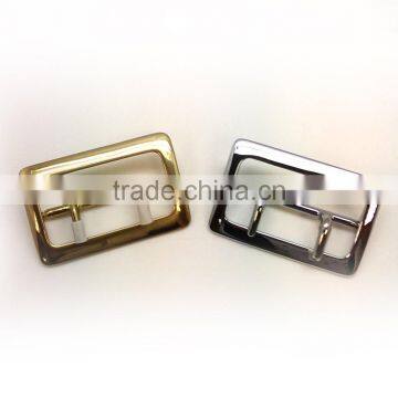Solid Brass Center Bar Buckle With Double Prong, Chrome Plate Solid Brass Material Belt Buckle photo-5