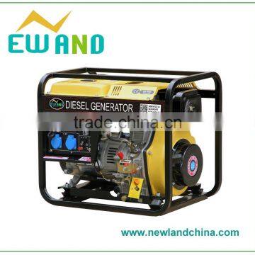 open- frame type 2-6KW electric single phase diesel generator