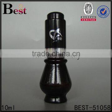 10ml Dark Amber Fragrance Oil Glass Bottle Mold Fancy Design Hand Made Glass Bottle Mold photo-2