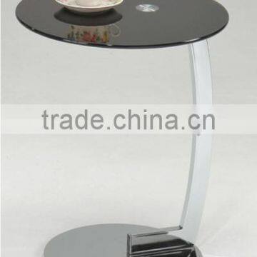 Tempered Glass Modern Design Small Square Table