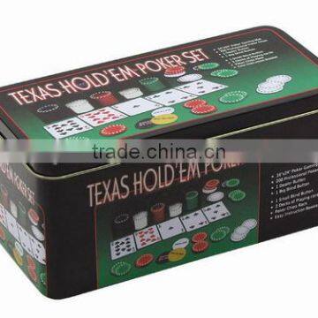 200pcs Poker Set in Tin box