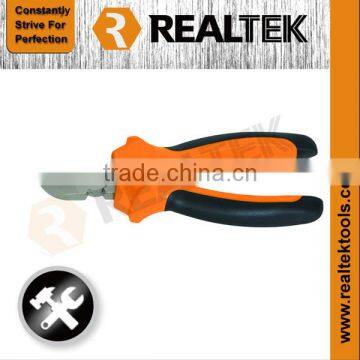 Professional Nickel-planted Diagonal Cutting Pliers With Bi-color Plastic Handles