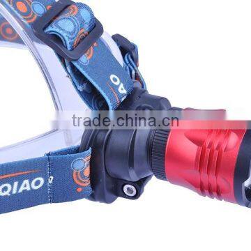 Newest FeiYing XQ80 XM-L T6 LED 1800Lm 3 Mode Rechargeable LED Headlamp Flashlight photo-2