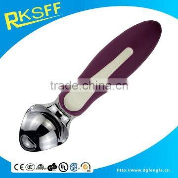 pink hand shank zinc alloy ice cream scoop with plastic handle