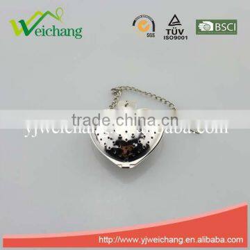 WCTS190 Good Quality Hot Sale Stainless Steel Heart Shape Funny Shape Tea Ball Tea Infuser With Tray photo-3