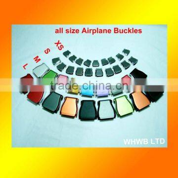 Colorful Aluminum Airplane seat belt buckle