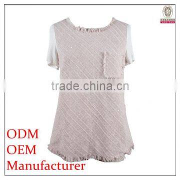 Ladies top fashiont t shirts manufacturers in china