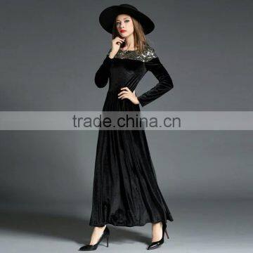 2017 Custom High Quality Elegant Long Evening Ladies Dress photo-2