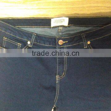 GZY Stock Lots Wholesale Plain Lady Jeans From China With Tassels photo-4