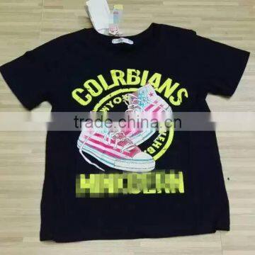 Garments Stocklot Cheap Price Comfortable Boy's Short Sleeve T-shirts Stock Clearance Sale photo-6