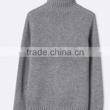 Boy's Fashion Soft Turtleneck Refined Cables Wool Sweater (BKNB03) photo-2