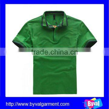 Wholesale 100% Cotton Men's Plain Yellow Polo t Shirt With Short Sleeve Custom Design photo-3