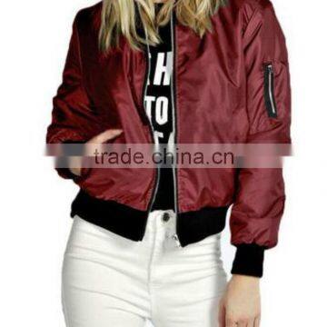 Zm50317b New Style Women Clothes Europe Autumn and Winter Coats Pure Color Fashion Zipper Stand Collar Lady Coat photo-2