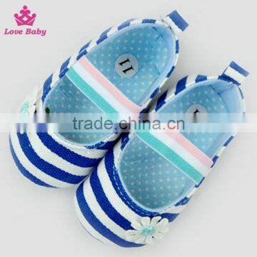 Fashion Stripes Newborn Crib Shoes Baby Shoes Toddlers Soft Shoes photo-5
