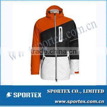 Yellow Black White Jointing Men Ski Wear 2014