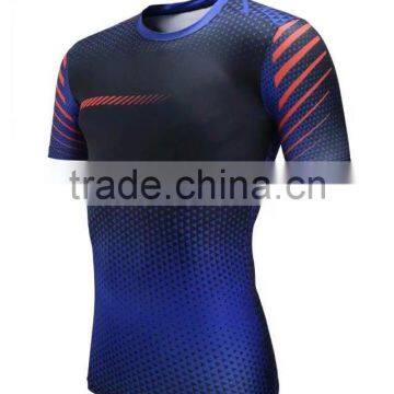 OEM Factory Slim Fit Workout Clothes Gym Wear Men Dry Fit T Shirt photo-4