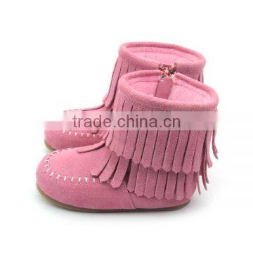 Wholesael Kids Boots Shoes Baby Rubber Sole Shoes Moccasins Boots photo-2