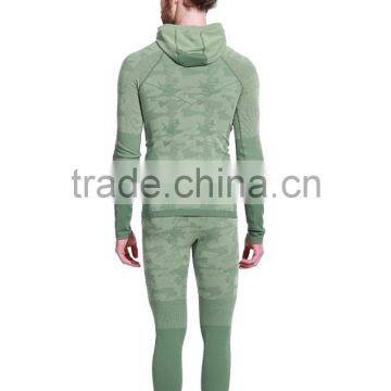 Mens Seamless Running Clothing Half Zipper Hoodie,sport Running Workout Leggigs photo-2