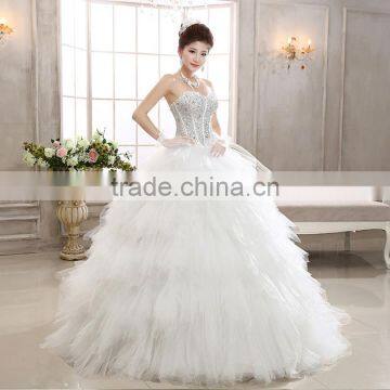 2016 Sweetheart Ivory Wedding Dress Bride Gowns photo-2