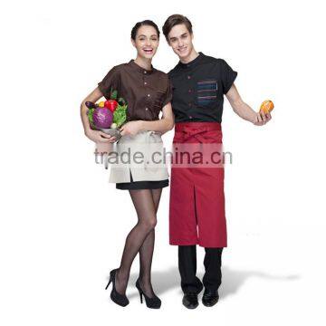 OEM Unisex Waiter Uniform and Restaurant Uniform With Apron photo-5