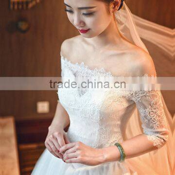 High Quality Heavy Beaded Ball Gown Wedding Dress photo-2