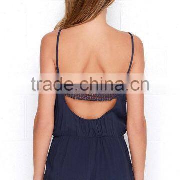 Wholesale Adjustable Strap Lace Embellished Adult Romper for Ladies photo-5