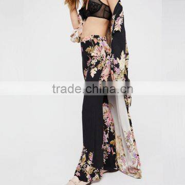New Pattern Floral Flare Pants Alli Baba Com Ladies Bohemian Clothes photo-5