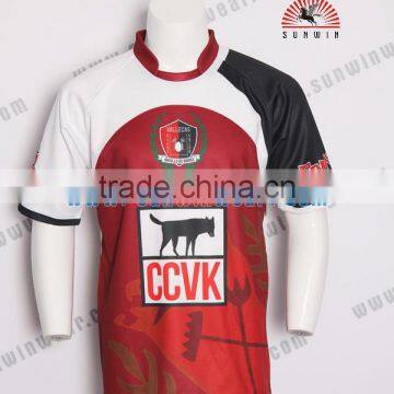 Custom sublimation tight fit rugby jersey