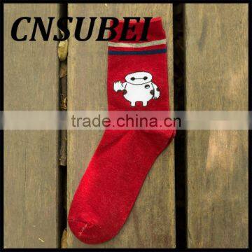 The New Style Autumn and Winter Cute Cartoon Baymax Cotton Men Socks photo-3
