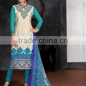 Glamour Beauty Designer Semi Stitch Salwar Kameez Collections photo-4