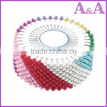 Summer Sales 55mm Teardrop Star Flower Heart Ball Shape Pearl Head Hijab Pins photo-2