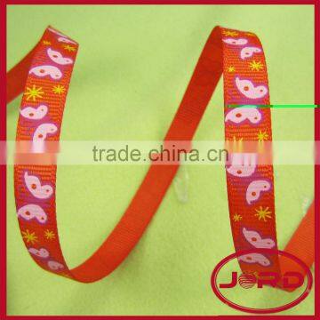 coral colored grosgrain ribbon