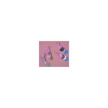 Indonesia Colored Shell Earring