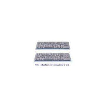 Stainless Steel Industrial Keyboard With Trackball For Kiosk , Banking