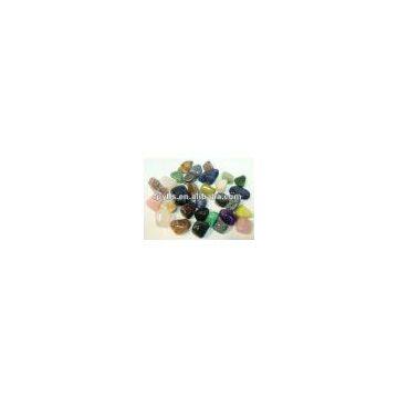 High Polished Gemstone agate pebbles stone