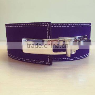 Lever Buckle Heavy Weight Lifting Leather Belt