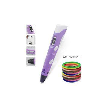 2016 Hot 3D Printing drawing DIY Pen with Free 10M ABS/PLA Filament