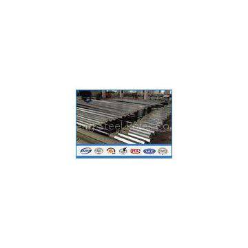 Low Voltage tapered steel pole , galvanized metal posts with Bituminous Painting
