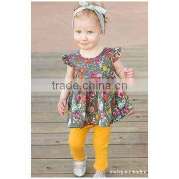 2017 Latest Design Summer Baby Girl Halter Flower Printing Romper photo-2
