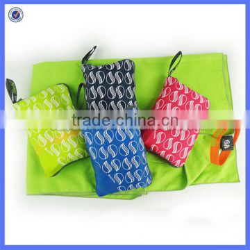 Super absorbent suede microfiber towel with nylon bag