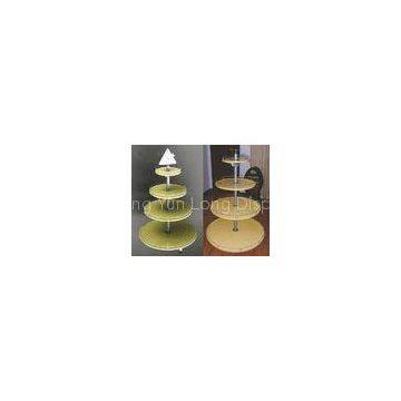 Particle Board Metal Light Duty Round Shop Display Stands Rack