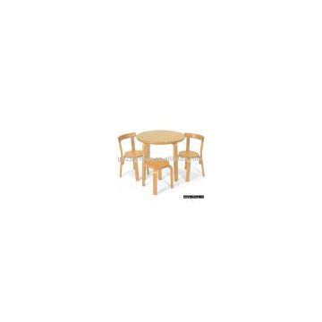 Kid mini furniture: Birch children furniture,table with chairs